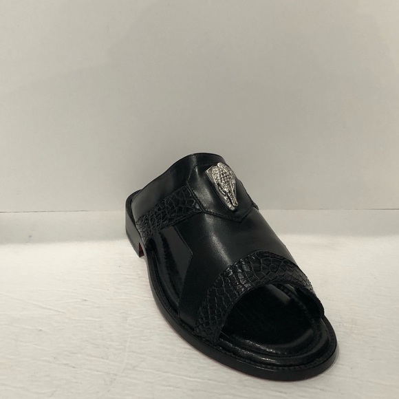 emilio franco Other - Fennix Italy sandal black leather calf/alligator